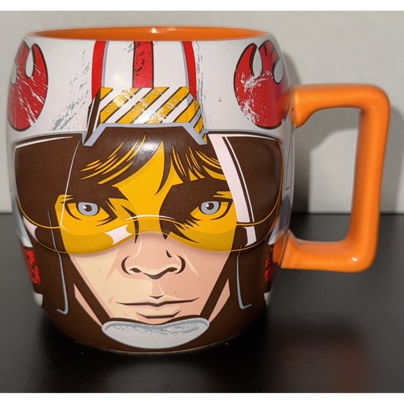 Star Wars Luke Skywalker Coffee Mug Cup X-WING PILOT Disney Store Exclusive - Picture 1 of 6